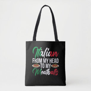 Mijn Hoofd Aan Mijn Gehaktballen Tote Bag