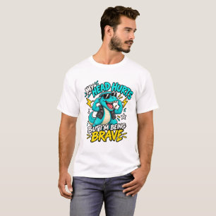 MIJN HOOFD DOET PIJN MAAR IK BEN DAPPER T-SHIRT