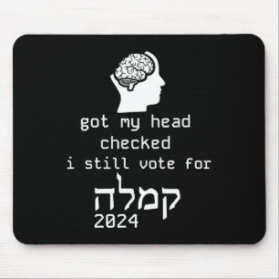 Mijn hoofd gecontroleerd Ik stem op Kamala 2024 Jo Muismat