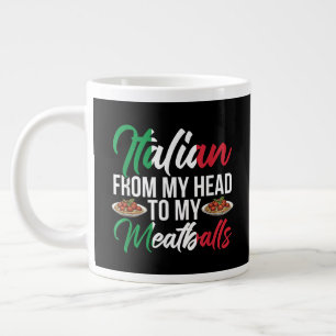 Mijn Hoofd Naar Mijn Gehaktballen Grote Koffiekop
