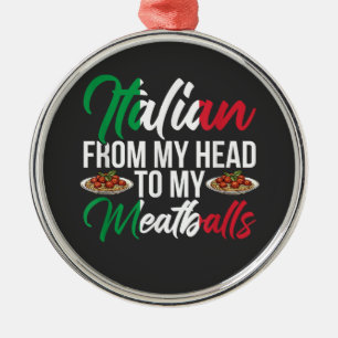 Mijn Hoofd Naar Mijn Gehaktballen Metalen Ornament