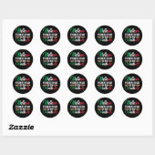 Mijn Hoofd Naar Mijn Gehaktballen Ronde Sticker (Vel)