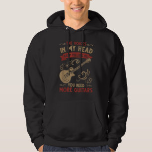 Mijn hoofd zegt me dat je meer gitaren nodig hebt hoodie
