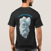 Mijn hoofd zit in de wolken Grappig T-shirt (Achterkant)