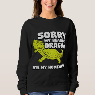 Mijn hoofddraak op mijn thuiswerk Pogona Reptiel Trui