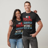 Mijn hoofdstudent overleefde 100 dagen van mijn st t-shirt (Unisex)