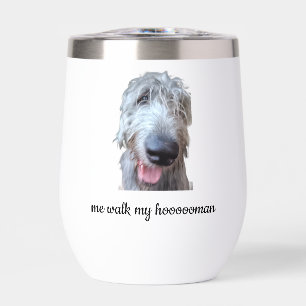 Mijn Hooooomane Ierse Wolfshond Uitlaten Waterfles