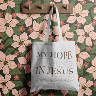 Mijn hoop is gevonden | Christelijke esthetische k Tote Bag