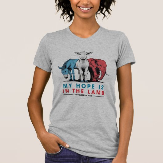 Mijn hoop is in het Lam Ezel Lam Olifant T-shirt (Voorkant)