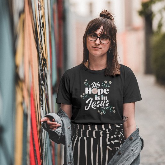 Mijn hoop is in Jezus bloemstuk T-shirt