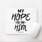 Mijn hoop is in zijn evangelie Grafiek Goede Hoop  Muismat (Met muis)