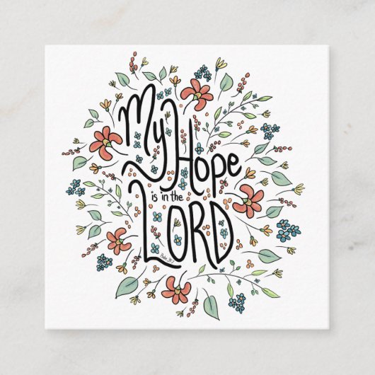 Mijn hoop ligt in de Kaart van de LORD Enclosure (Voorkant)
