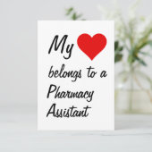 Mijn hoort bij een apotheekassistent kaart (Staand voorkant)