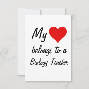 Mijn hoort bij een biologieleraar kaart