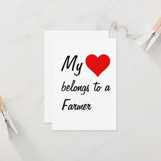 Mijn hoort bij een boer kaart (Voorkant / Achterkant in situ)