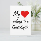 Mijn hoort bij een cardioloog kaart (Staand voorkant)