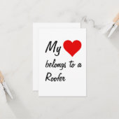 Mijn hoort bij een dakdekker kaart (Voorkant / Achterkant in situ)