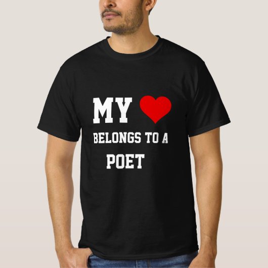 Mijn hoort bij een dichter T-shirt (Voorkant)