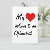 Mijn hoort bij een optometrist kaart (Staand voorkant)