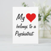Mijn hoort bij een psychiaterskaart kaart (Staand voorkant)