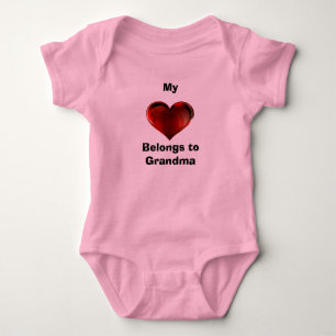 Mijn ♥️ hoort bij oma baby bodysuit