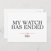 Mijn horloge is afgelopen briefkaart (Voorkant / Achterkant)