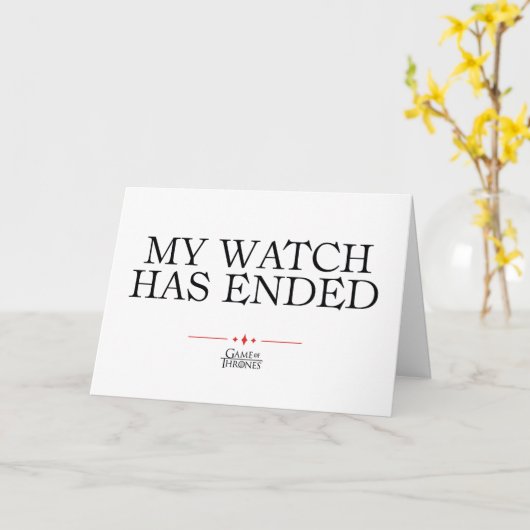 Mijn horloge is afgelopen kaart (Gele Bloem)