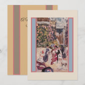 Mijn Horsey Renoir stijl Bedankkaart (Voorkant / Achterkant)