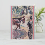 Mijn Horsey Renoir stijl Bedankkaart (Staand voorkant)