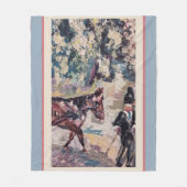Mijn Horsey Renoir stijl Fleece Deken (Voorkant)