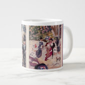 Mijn Horsey Renoir stijl Sierkussen Grote Koffiekop (Voorkant rechts)