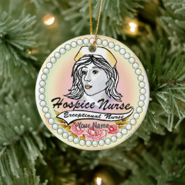 Mijn hospice verpleegkundige keramisch ornament