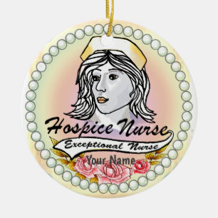 Mijn hospice verpleegkundige keramisch ornament