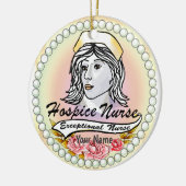 Mijn hospice verpleegkundige keramisch ornament (Links)