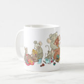 Mijn Hot Chocolate-kerstmuizen Koffiemok (Voorkant links)