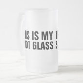 Mijn hot Glass Matglas Bierpul (Voorkant links)