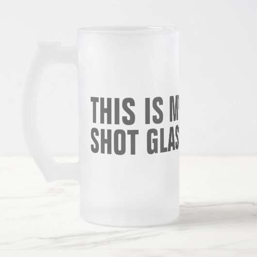 Mijn hot Glass Matglas Bierpul (Links)
