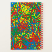 Mijn Hot Mess Life Colorful Crazy Scribbles Abstra Notitieboek (Achterkant)