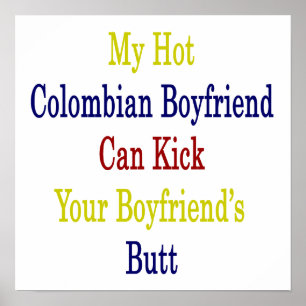 Mijn hotColombiaanse boyvriend kan je vriend vermo Poster