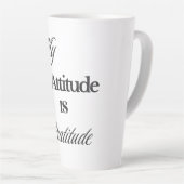 Mijn houding is dankbaarheid latte Mok (Rechterhoek)