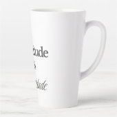 Mijn houding is dankbaarheid latte Mok (Rechts)