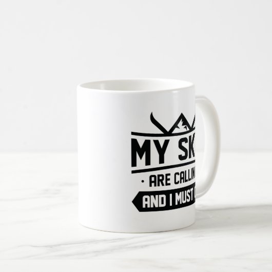 Mijn huid roept en ik moet gaan koffiemok (Voorkant rechts)