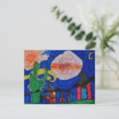 Mijn huis briefkaart (Staand voorkant)