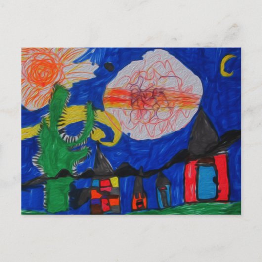 Mijn huis briefkaart (Voorkant)