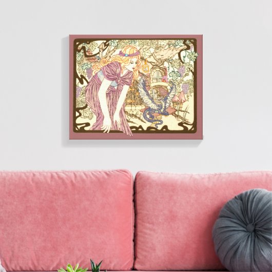 Mijn huis canvas afdruk (Insitu (Woonkamer))