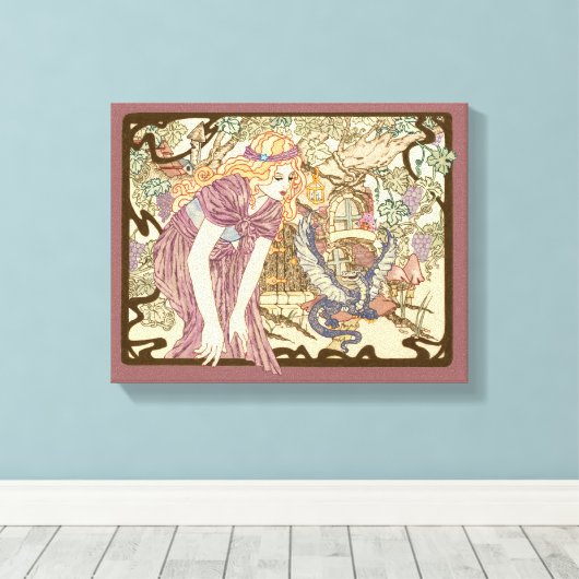 Mijn huis canvas afdruk (Insitu (Houten vloer))