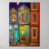 Mijn huis in de stad | AI Art Poster (Voorkant)