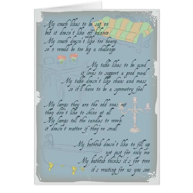 Mijn huis is als mijn hart - blauw (Voorkant)