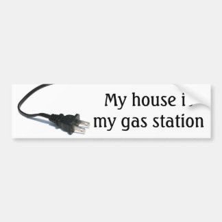 Mijn huis is mijn benzinestation bumpersticker
