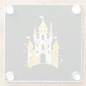 Mijn huis is mijn kasteel glazen onderzetter (Achterkant)